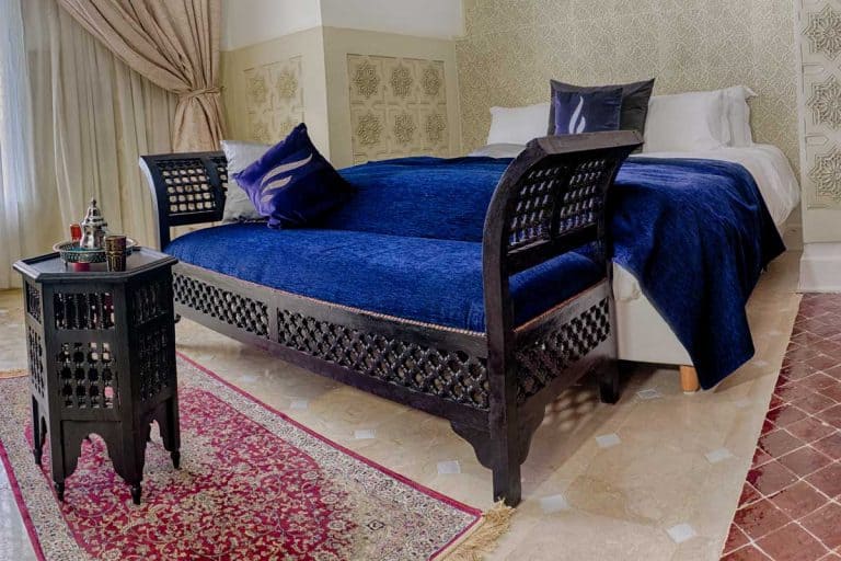 Mediterranean Bedroom in Blue