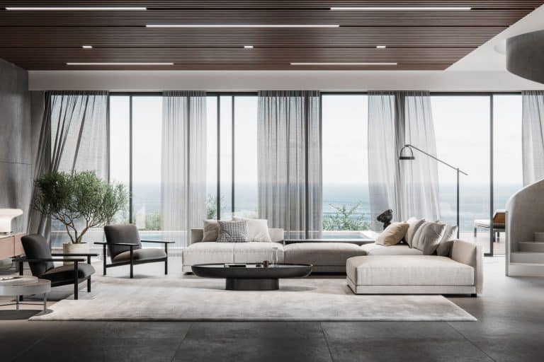 Large and luxurious interiors of a modern living room, 9 Awesome 18 X 24 Living Room Layout Ideas