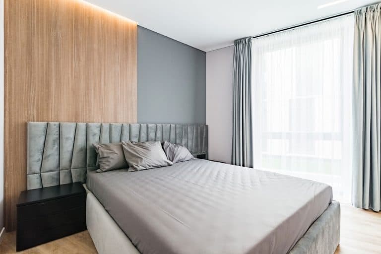 Spacious and modern bedroom, with large, king size bedShould Curtains Match The Wallpaper?