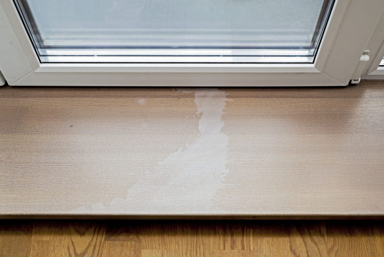 Acetone damaged on wooden surface