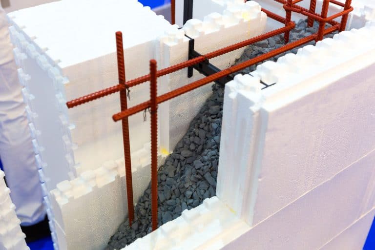 Styrofoam cinderblock used for concrete form